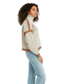 Dale of Norway Høy Hals-Aspoy Ullgenser Dame Sand Copper Mountainstone