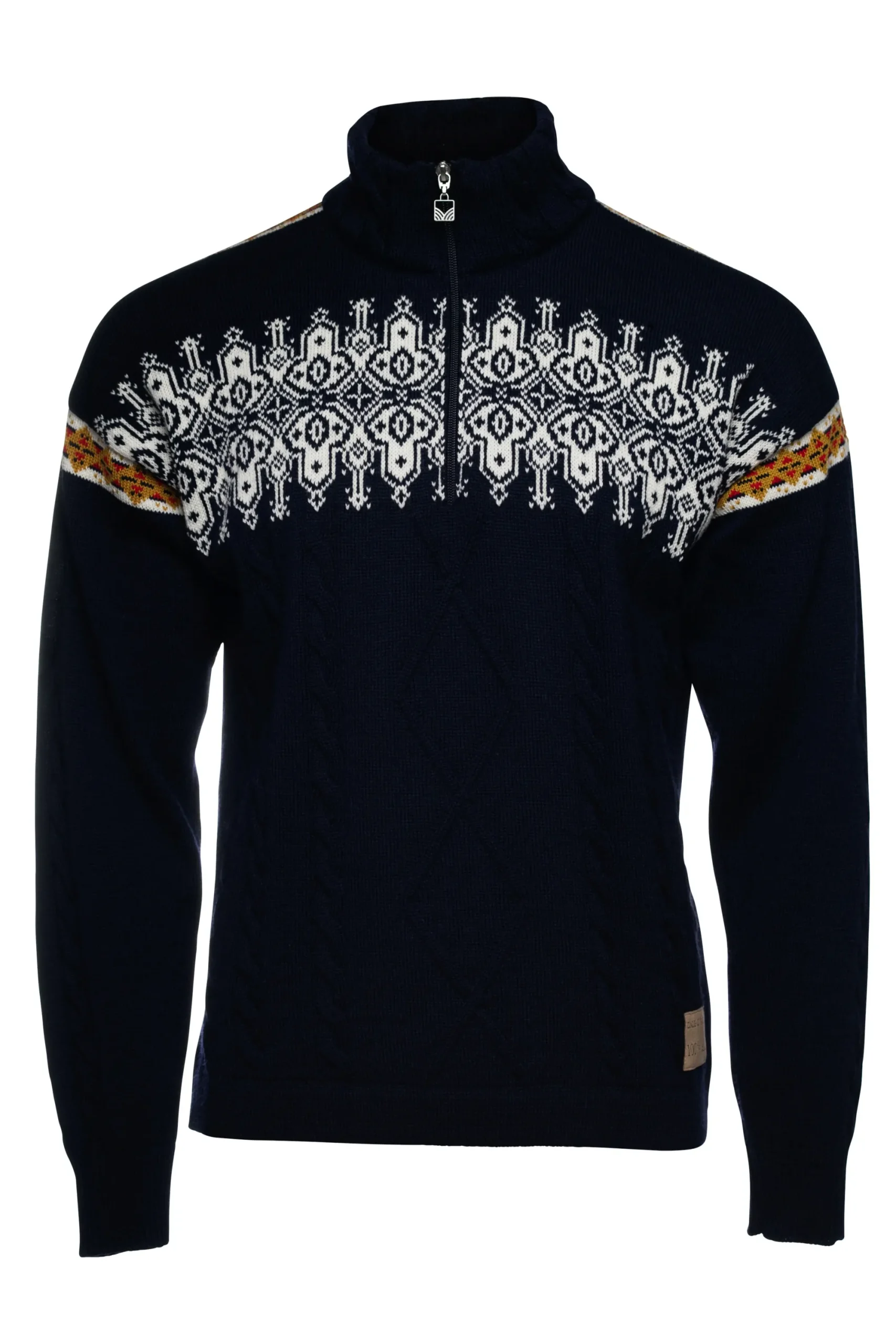 Dale of Norway Half-Zip-Aspoy Ullgenser Herre Navy Offwhite