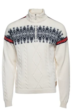 Dale of Norway Half-Zip-Aspoy Ullgenser Herre Offwhite Navy