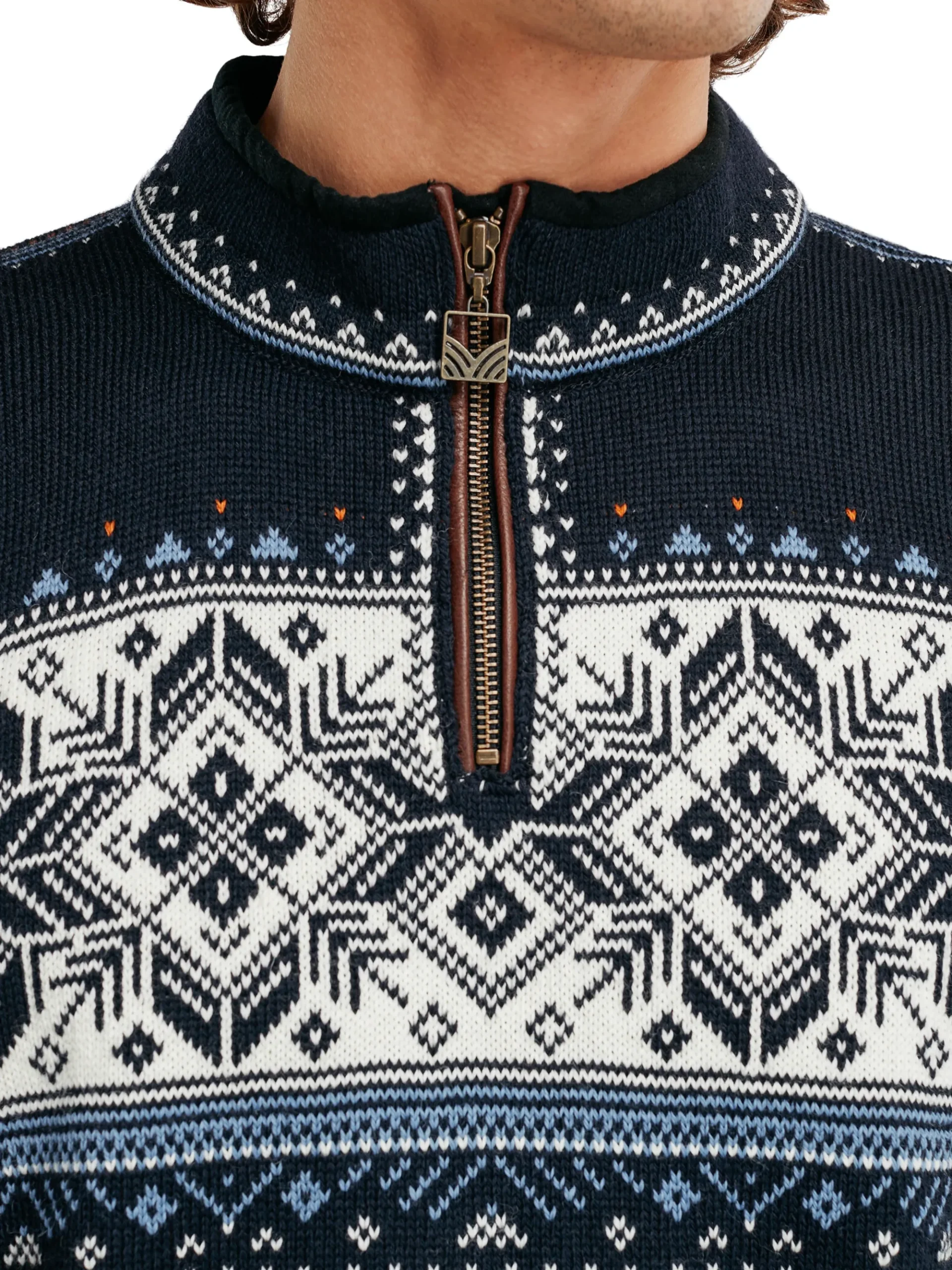 Dale of Norway Half-Zip-Blyfjell Ullgenser Unisex Mork Bla