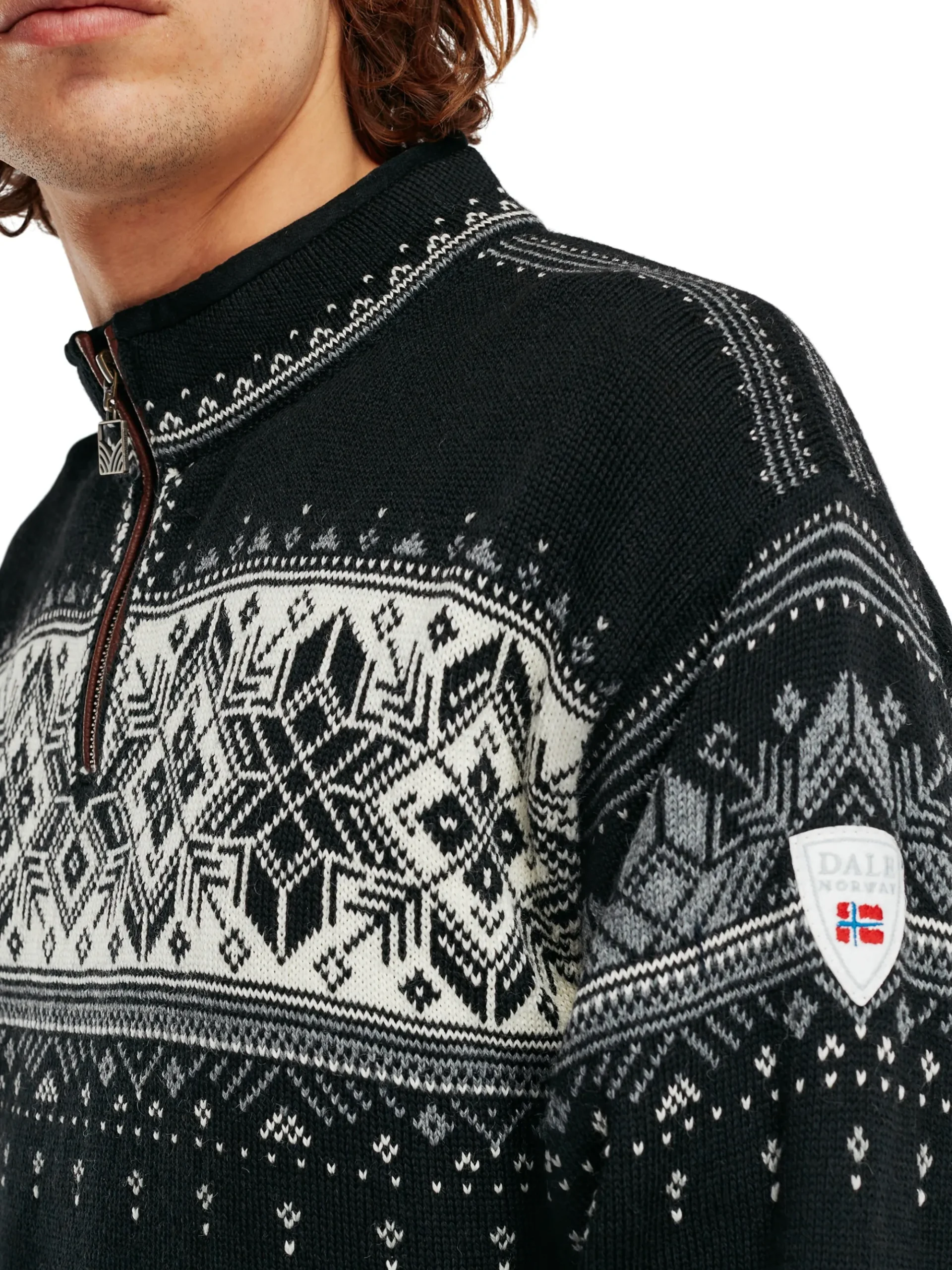 Dale of Norway Half-Zip-Blyfjell Ullgenser Unisex Sort