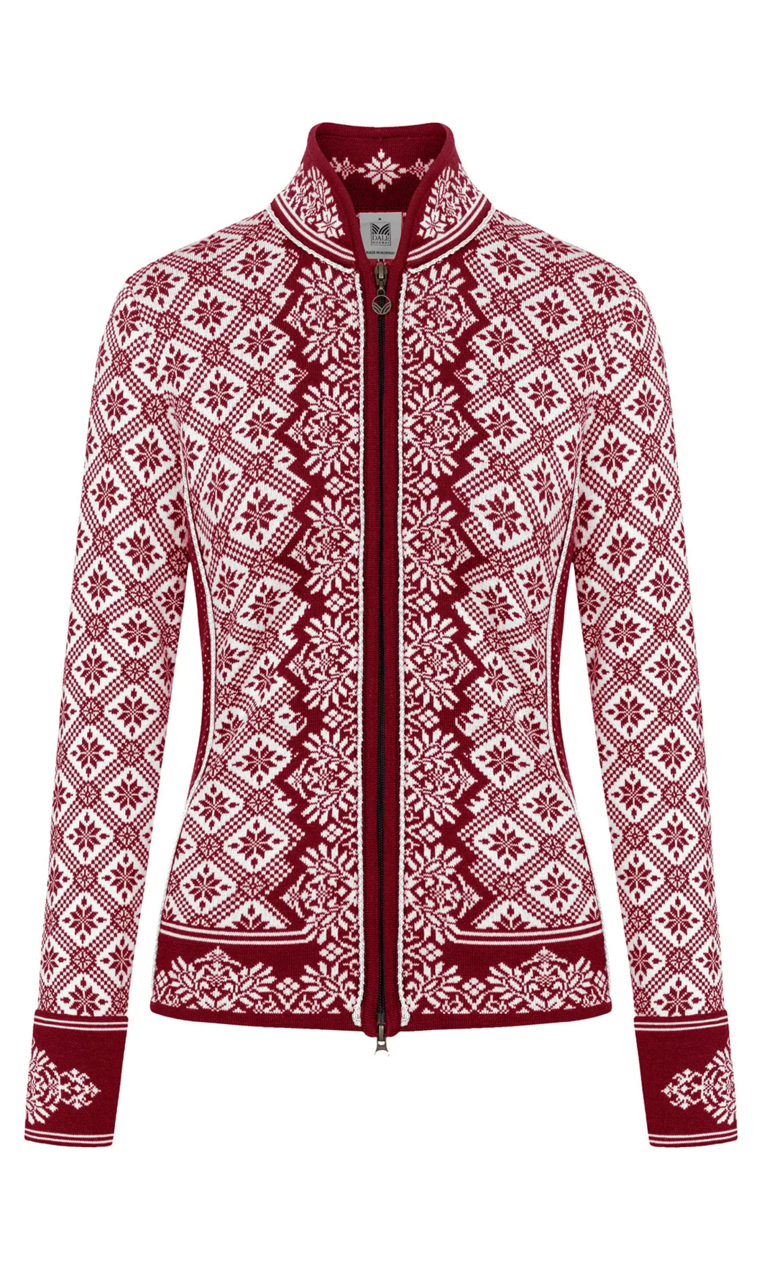 Dale of Norway Kort Ulljakke Og Cardigan-Christiania Ulljakke - Merino Mork Rod