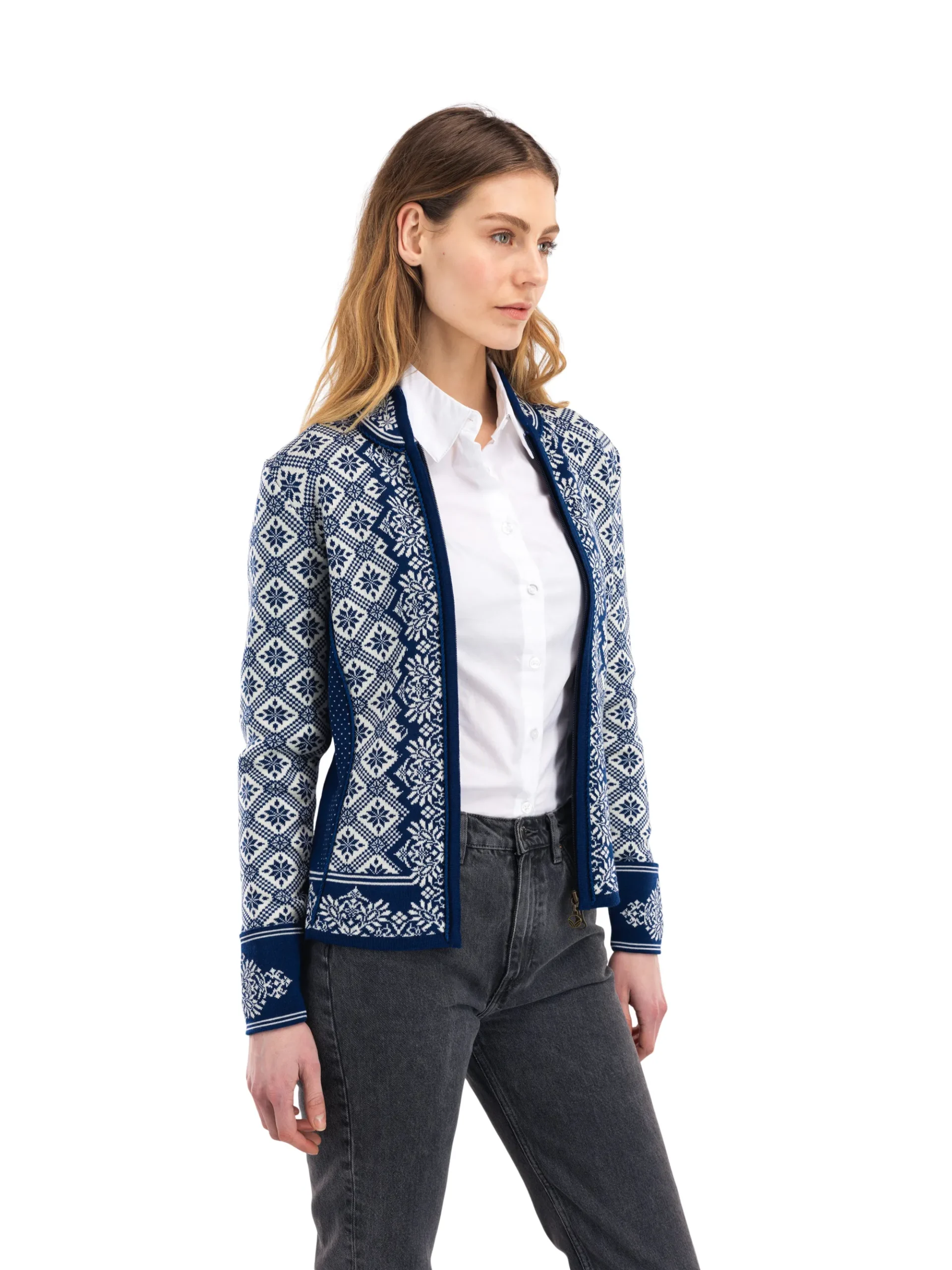 Dale of Norway Kort Ulljakke Og Cardigan-Christiania Ulljakke - Merino Ultramarine