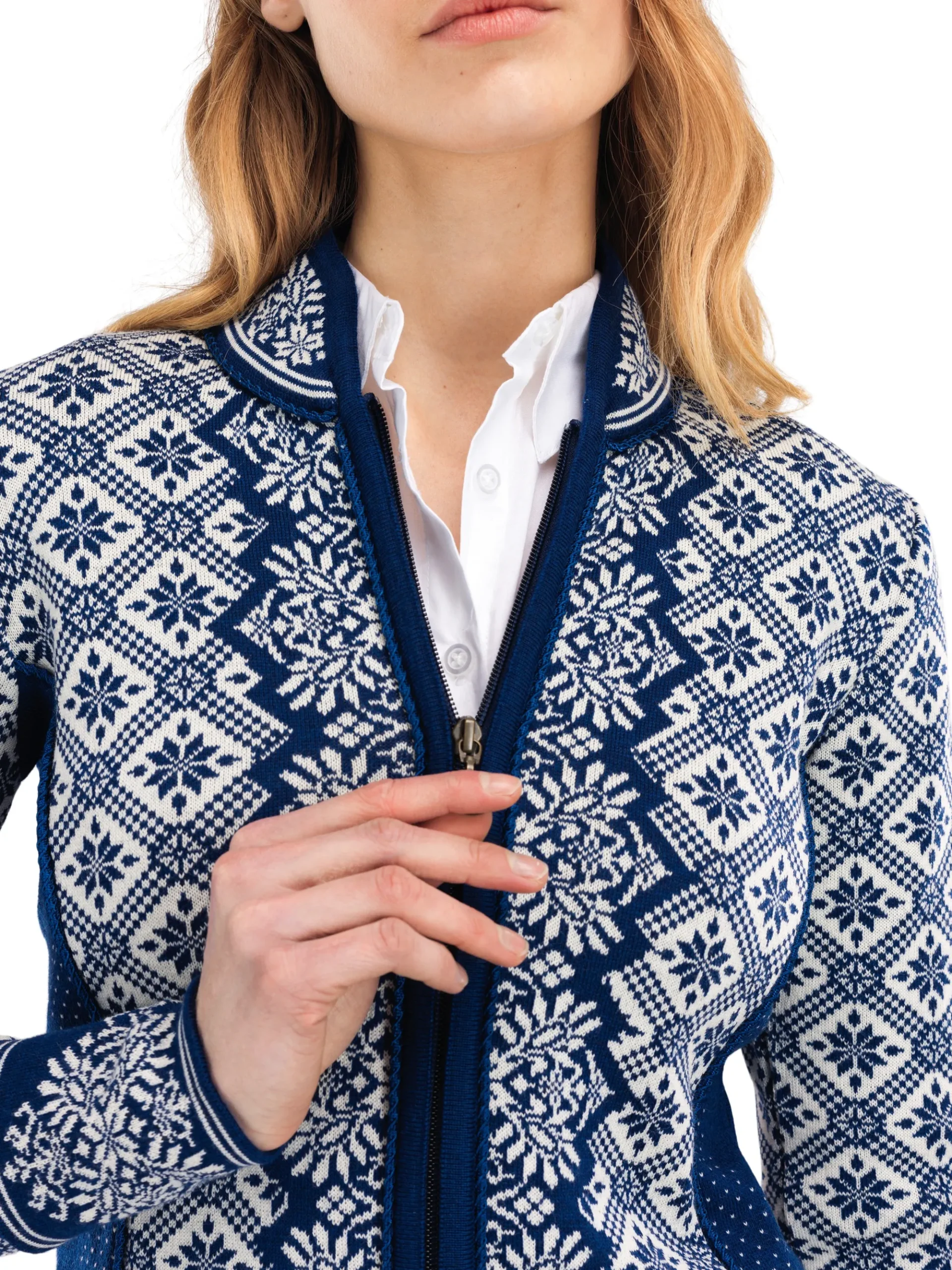 Dale of Norway Kort Ulljakke Og Cardigan-Christiania Ulljakke - Merino Ultramarine