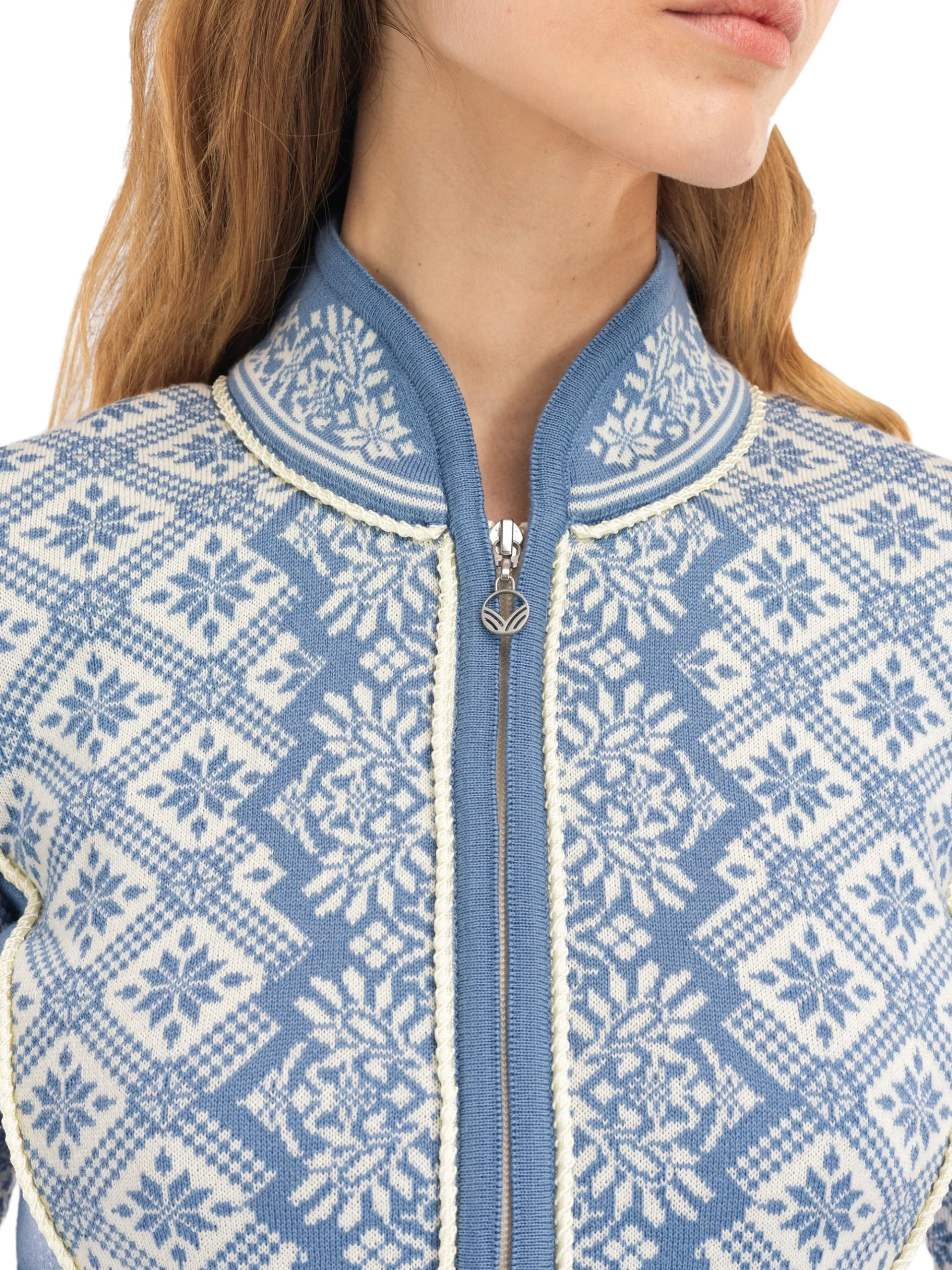 Dale of Norway Kort Ulljakke Og Cardigan-Christiania Ulljakke - Merino Lys Bla Offwhite