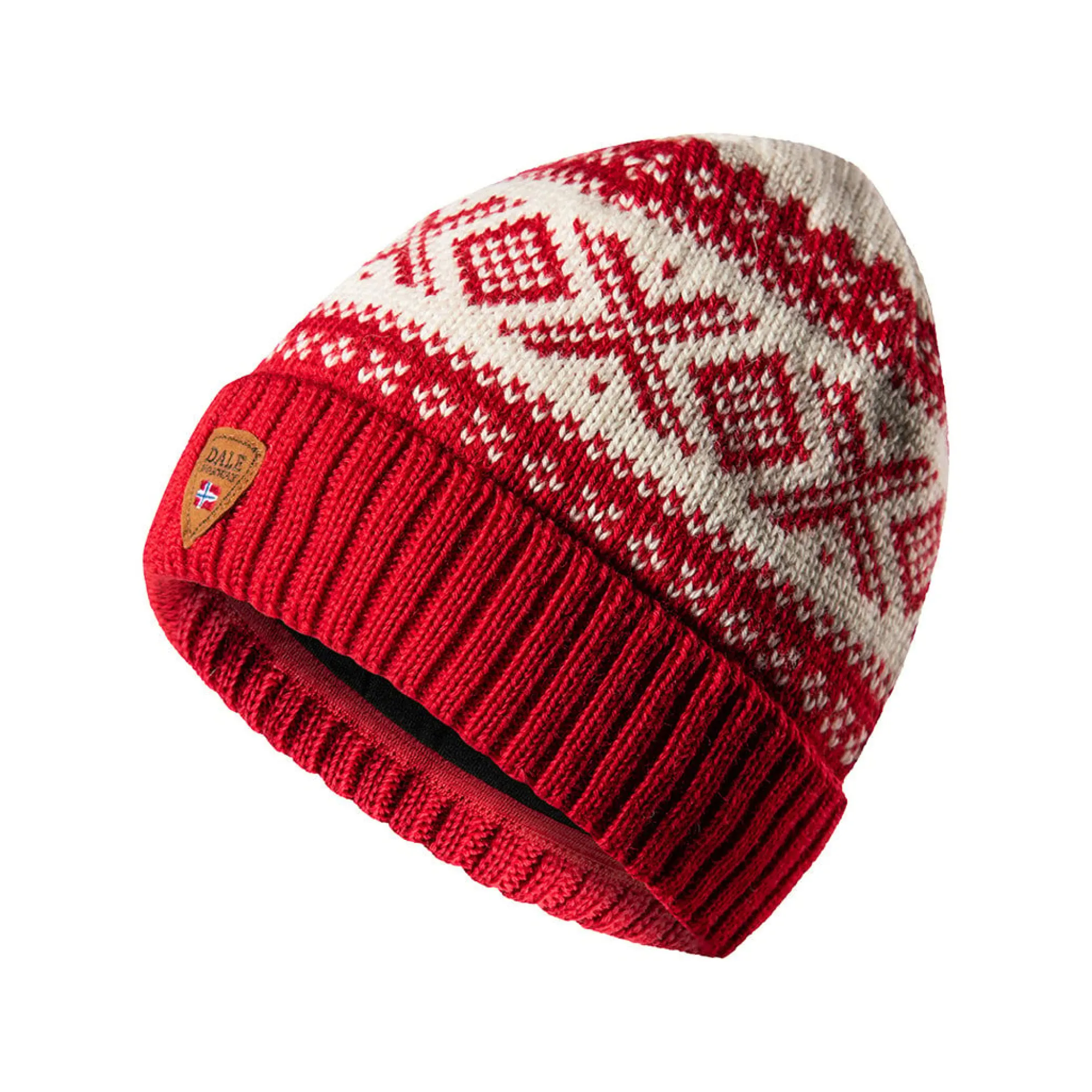 Dale of Norway Luer-Cortina 1956 Lue Norsk Ull Unisex Rod