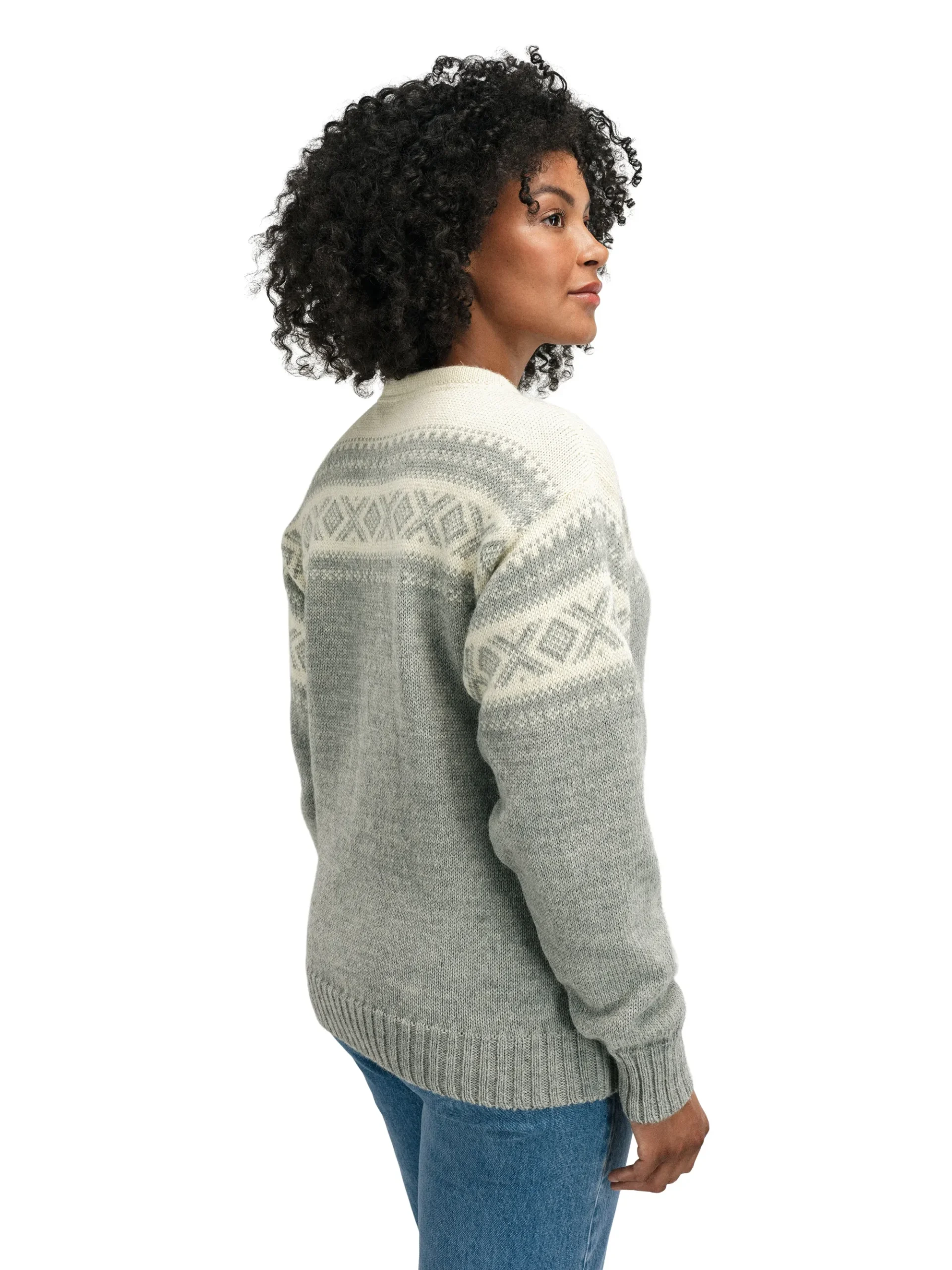 Dale of Norway Rund Hals-Cortina 1956 Unisex Genser - Norsk Ull Gra