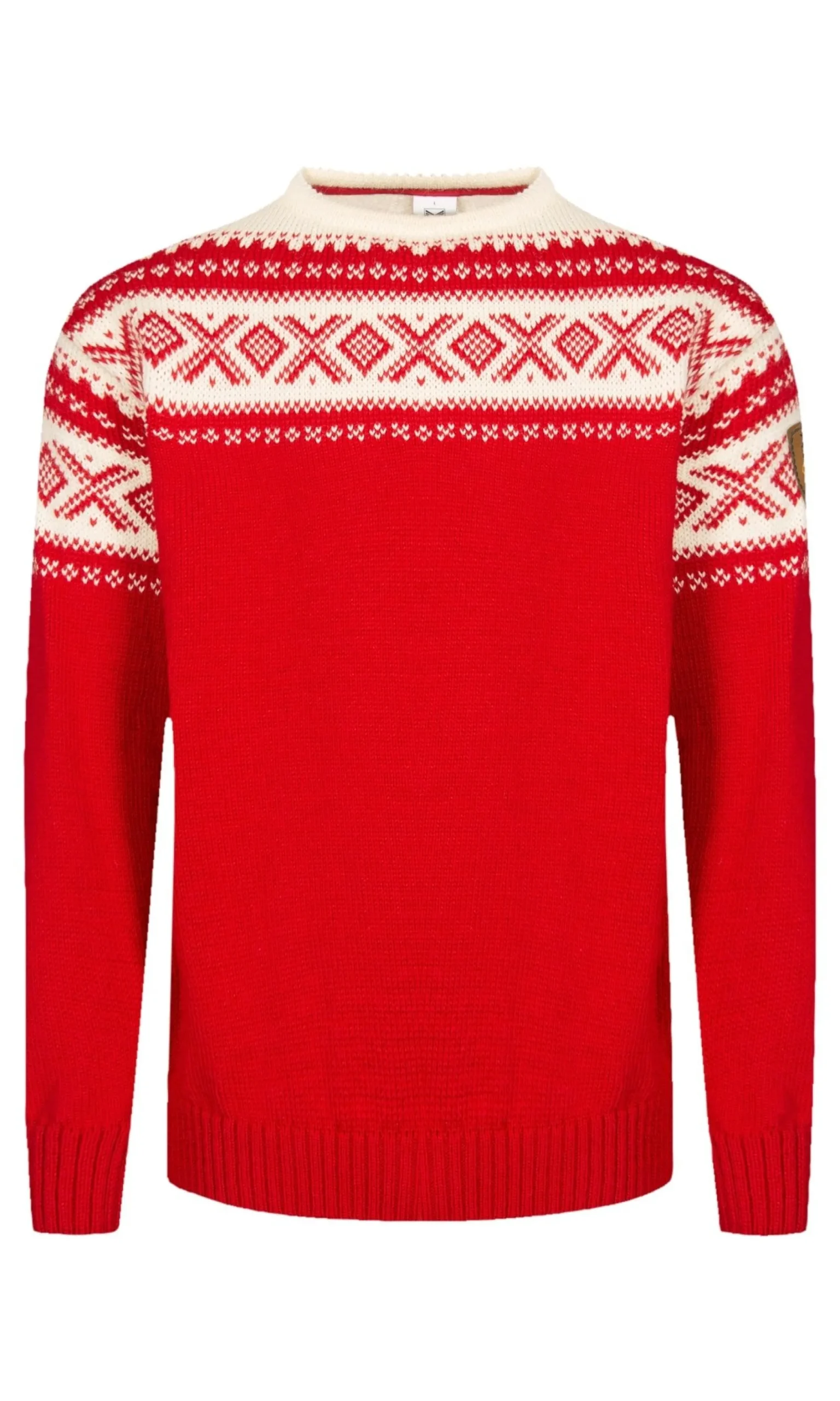 Dale of Norway Rund Hals-Cortina 1956 Unisex Genser - Norsk Ull Rod