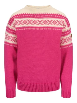 Dale of Norway Rund Hals-Cortina 1956 Unisex Genser - Norsk Ull Rosa