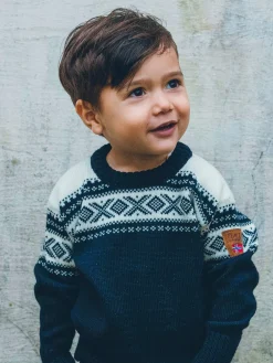 Dale of Norway Ullgenser-Cortina Ullgenser Barn Merino Mork Bla