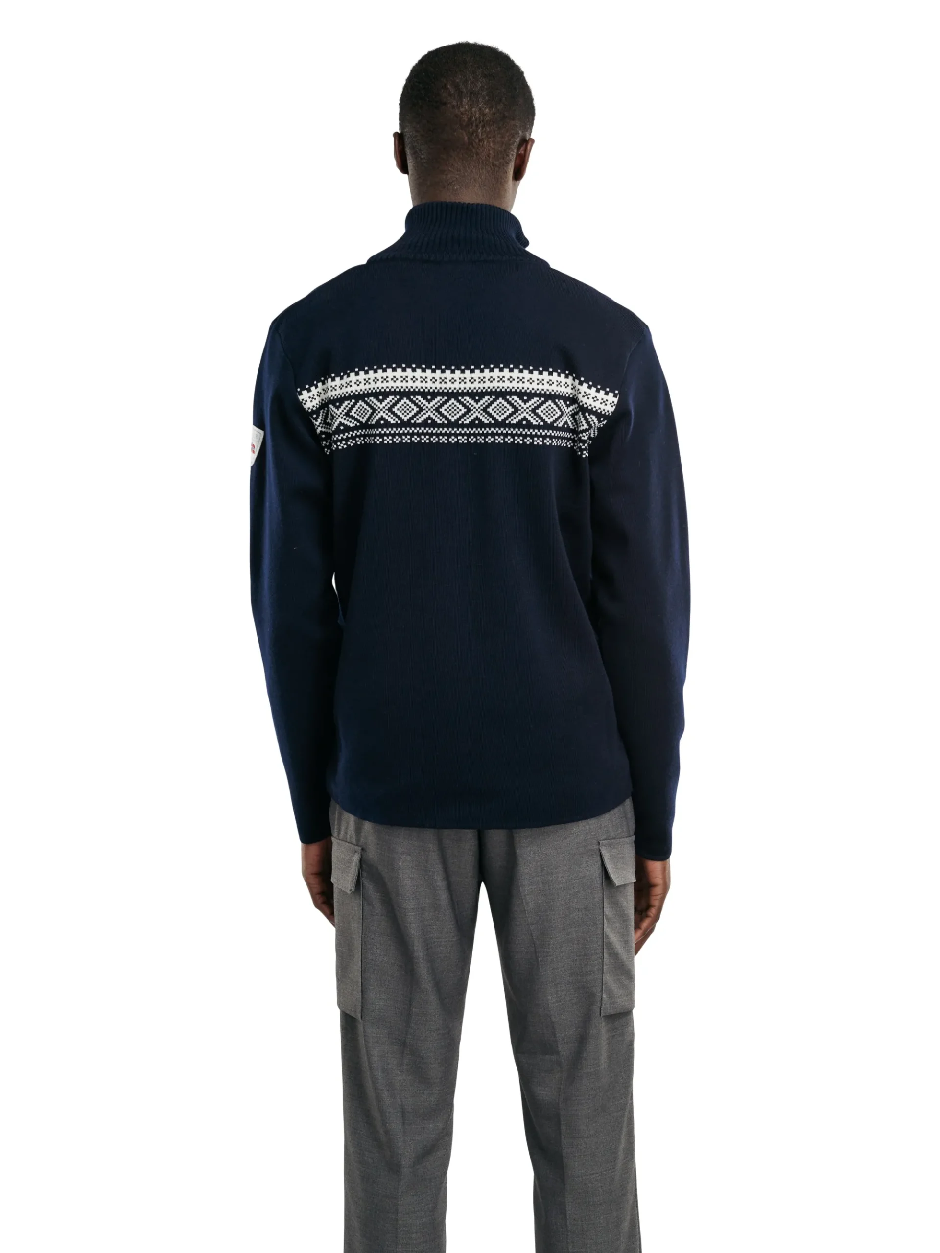 Dale of Norway Half-Zip-Dalestolen Merino Ullgenser Herre Mork Bla