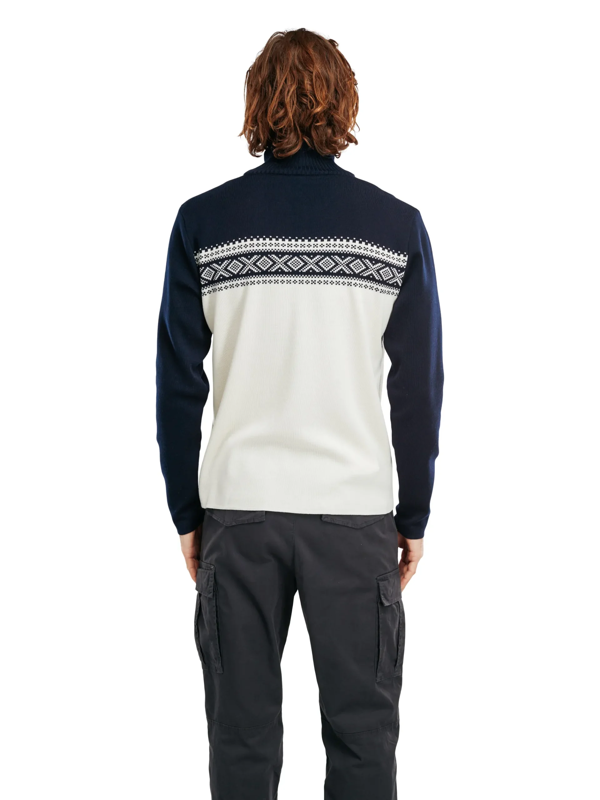 Dale of Norway Half-Zip-Dalestolen Merino Ullgenser Herre Offwhite