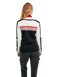 Dale of Norway Half-Zip-Dystingen Merino Ullgenser Dame Sort