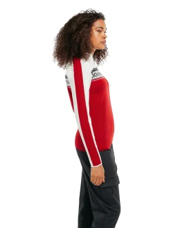 Dale of Norway Half-Zip-Dystingen Merino Ullgenser Dame Rod