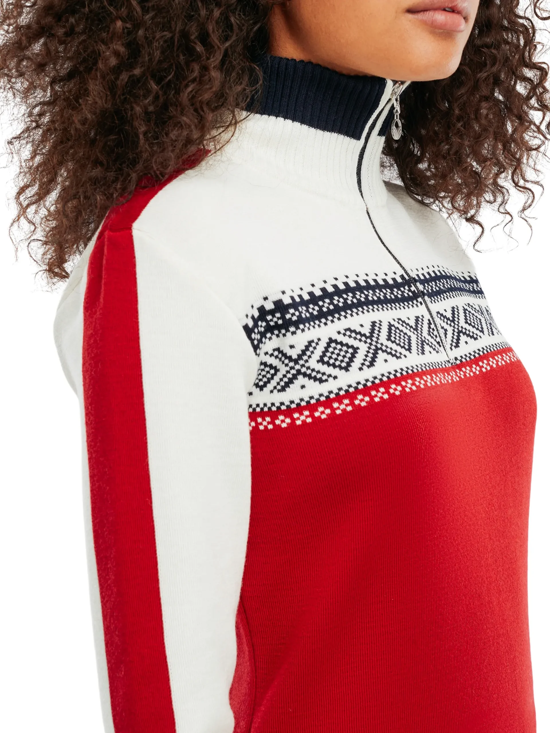 Dale of Norway Half-Zip-Dystingen Merino Ullgenser Dame Rod