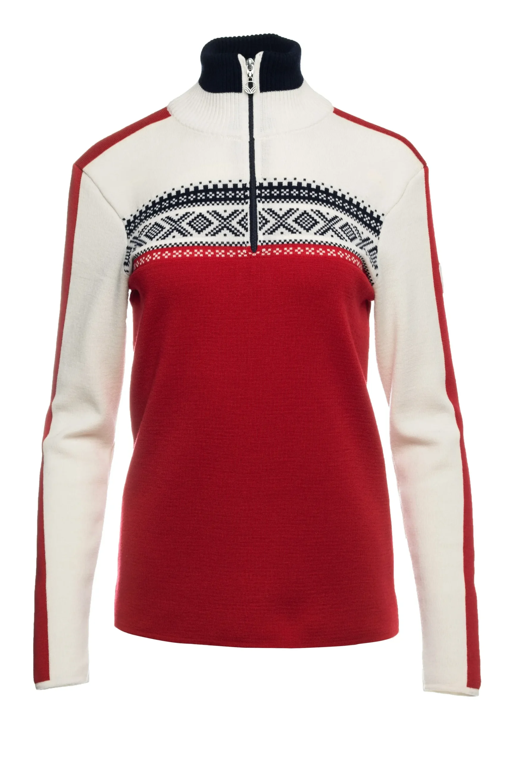 Dale of Norway Half-Zip-Dystingen Merino Ullgenser Dame Rod