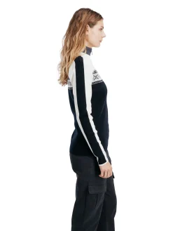 Dale of Norway Half-Zip-Dystingen Merino Ullgenser Dame Sort
