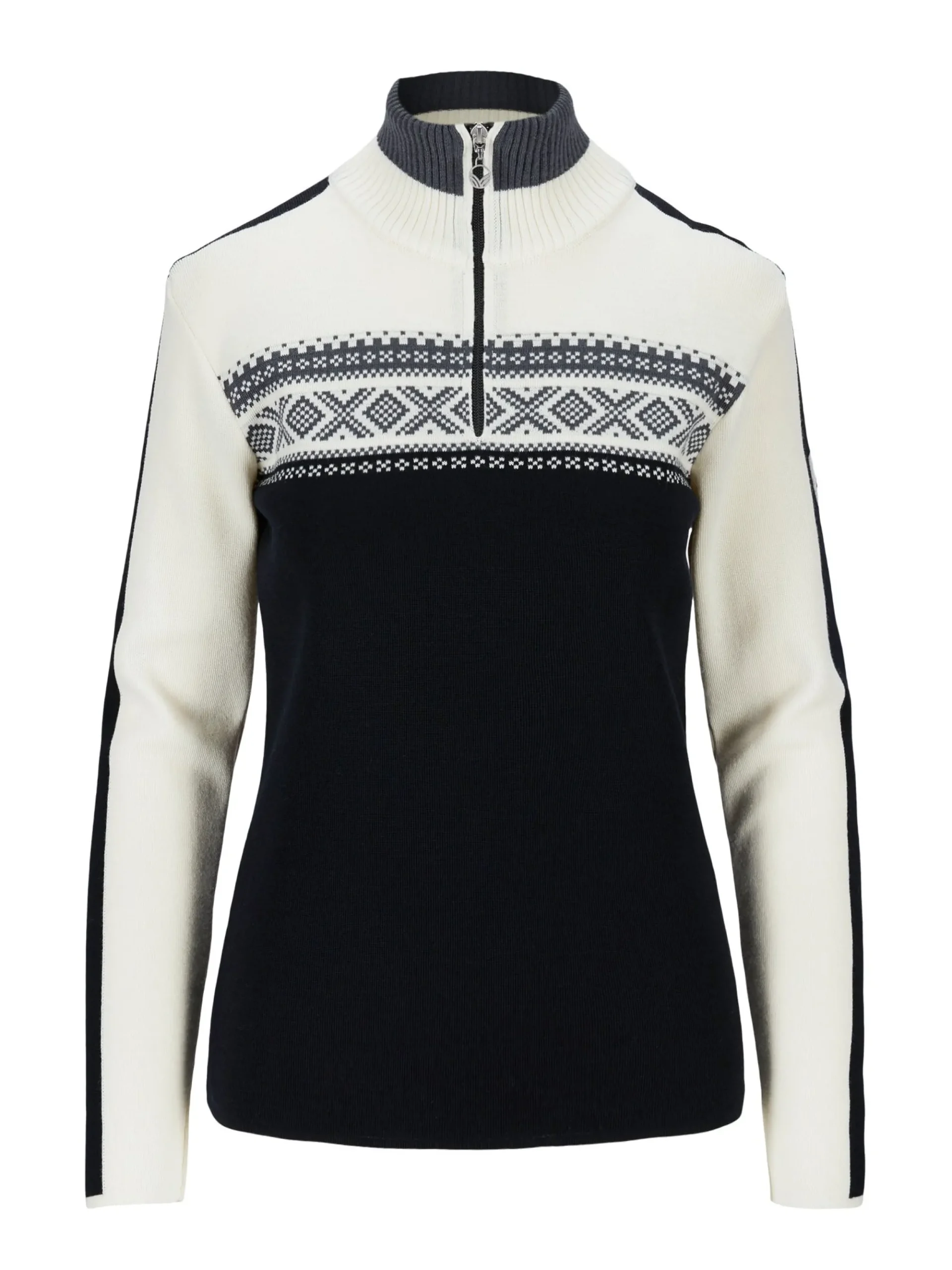 Dale of Norway Half-Zip-Dystingen Merino Ullgenser Dame Sort