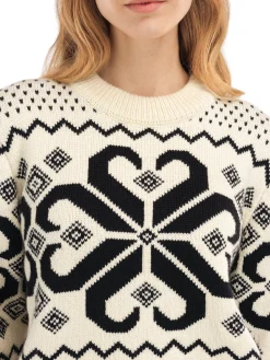 Dale of Norway Rund Hals-Falkeberg Ullgenser Dame White