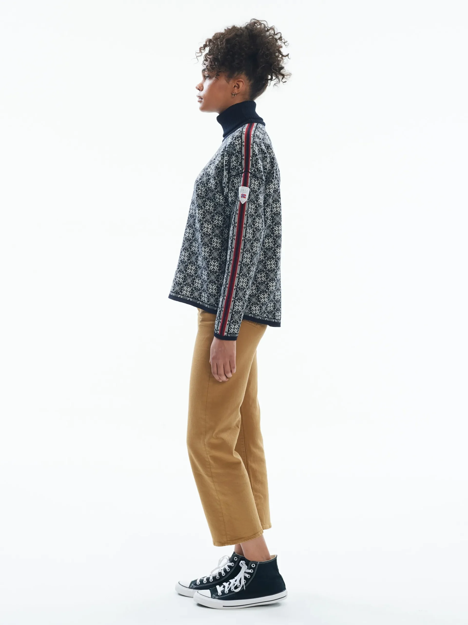 Dale of Norway Høy Hals-Firda Ullgenser - Merino Sort