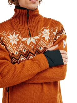 Dale of Norway Weatherproof-Fongen Ullgenser - Vindstopper Brun