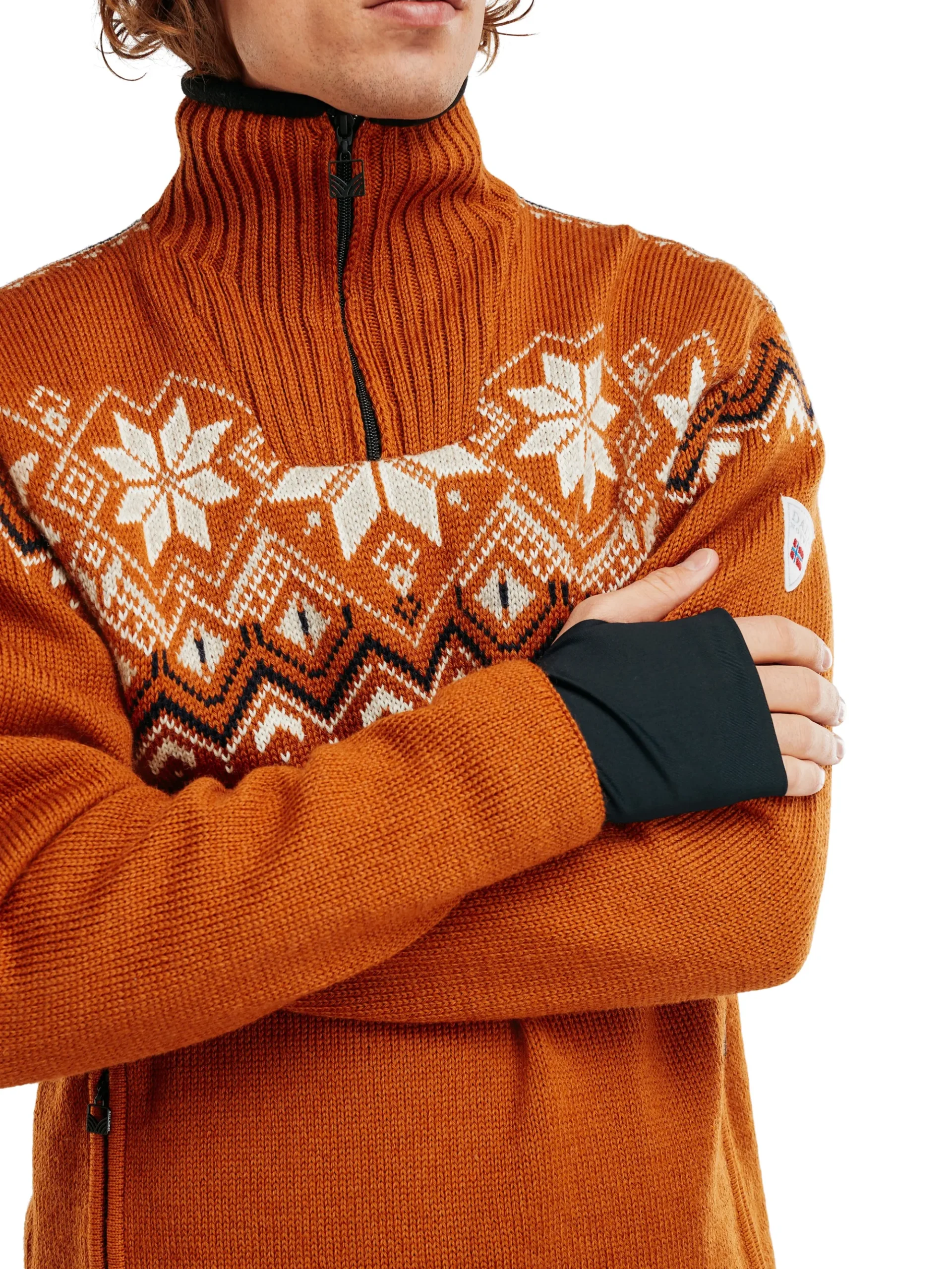 Dale of Norway Weatherproof-Fongen Ullgenser - Vindstopper Brun