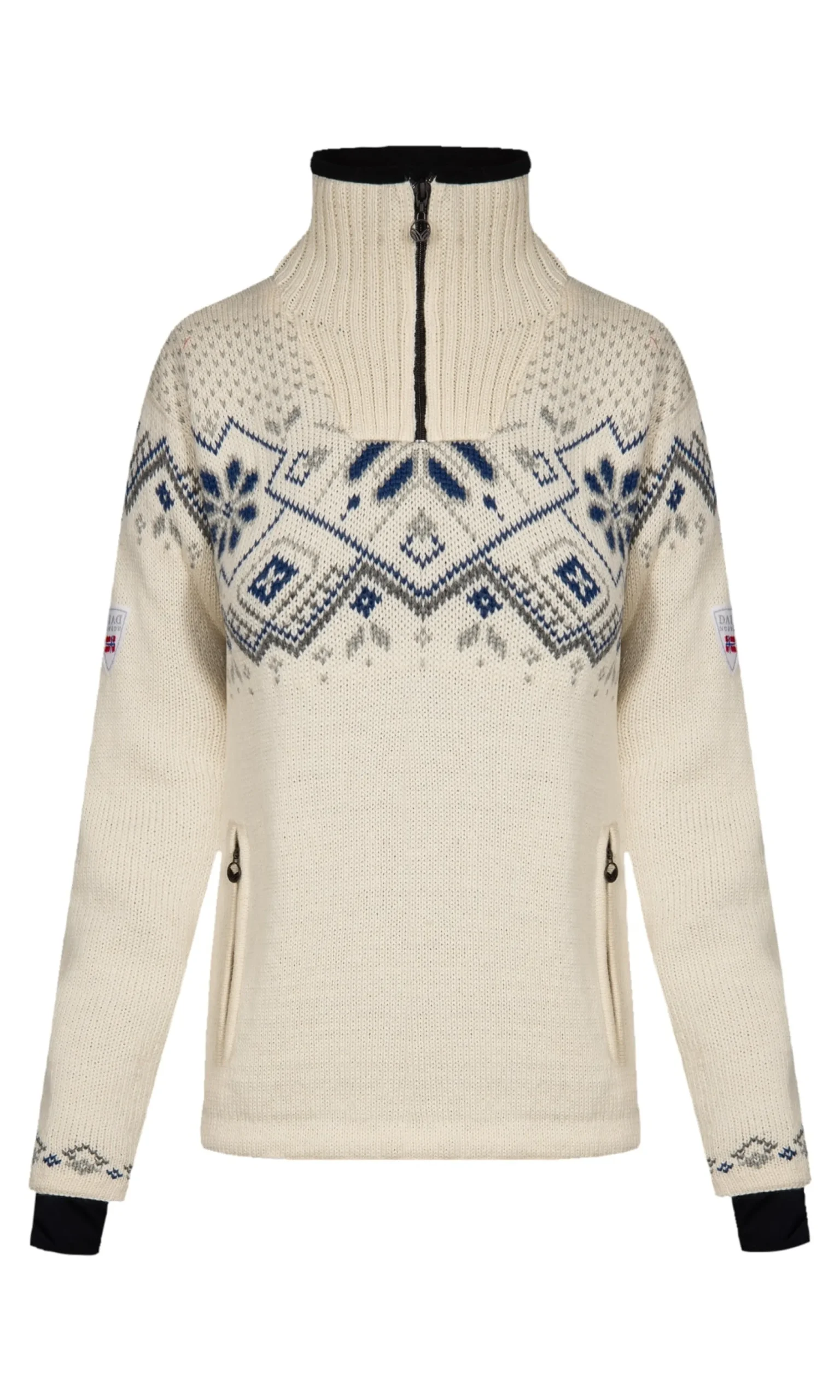 Dale of Norway Weatherproof-Fongen Ullgenser - Vindstopper Hvit