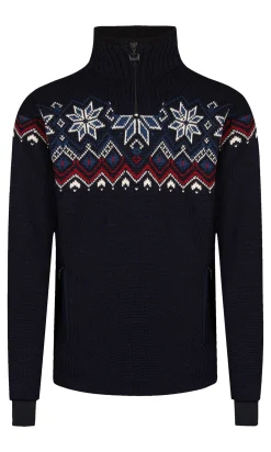 Dale of Norway Weatherproof-Fongen Ullgenser - Vindstopper Mork Bla