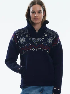 Dale of Norway Weatherproof-Fongen Ullgenser - Vindstopper Mork Bla