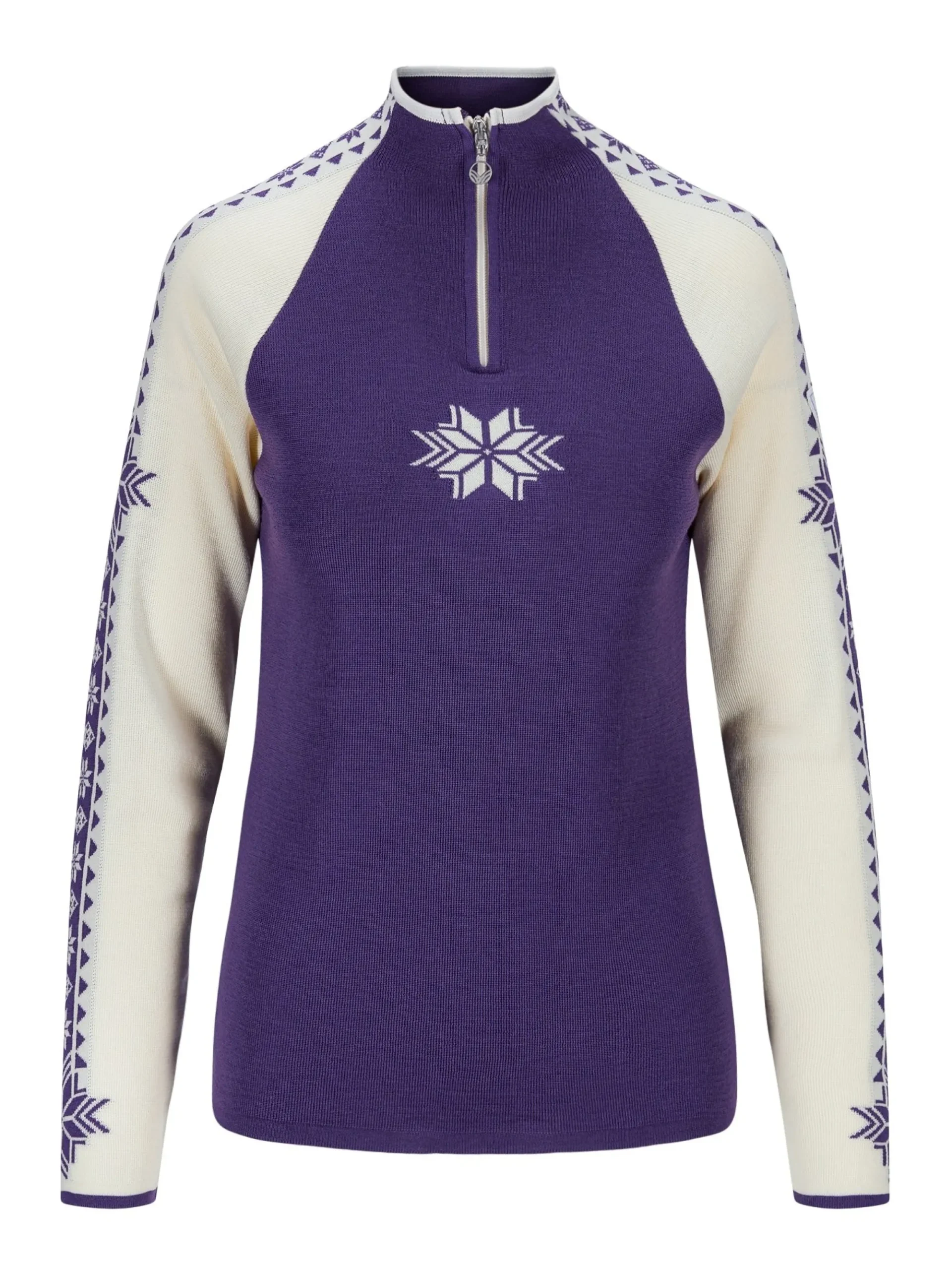 Dale of Norway Half-Zip-Geilo Ullgenser - Merino Lilla Offwhite