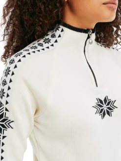 Dale of Norway Half-Zip-Geilo Ullgenser - Merino Hvit