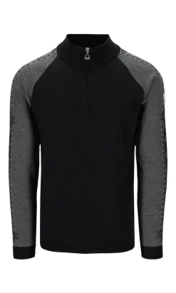 Dale of Norway Half-Zip-Geilo Ullgenser - Merino Mork Gra