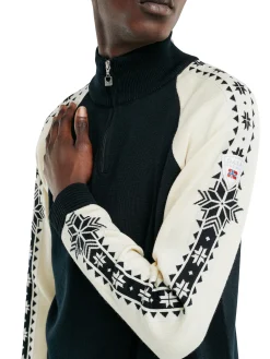 Dale of Norway Half-Zip-Geilo Ullgenser - Merino Sort