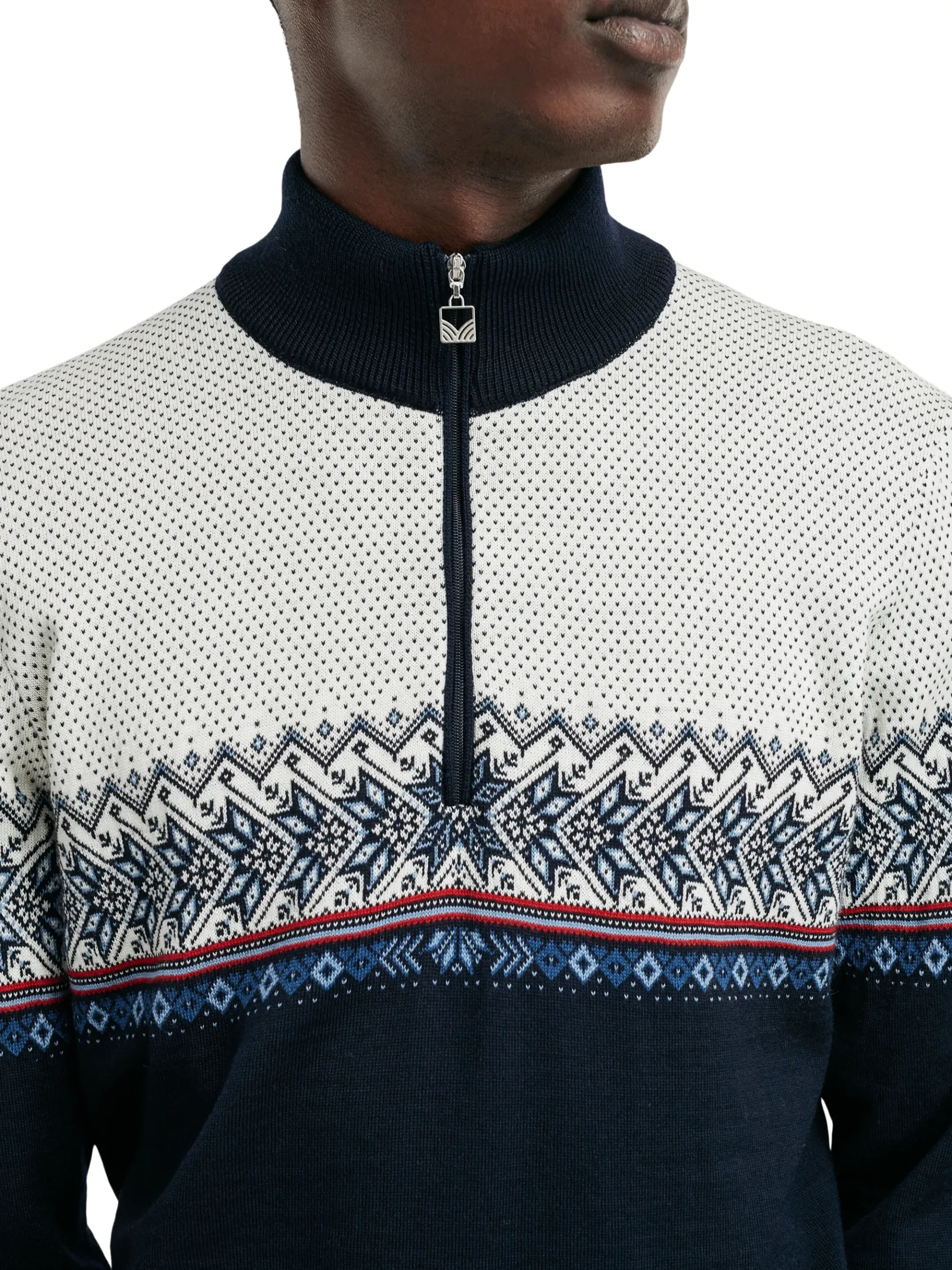 Dale of Norway Half-Zip-Hovden Ullgenser Mork Bla