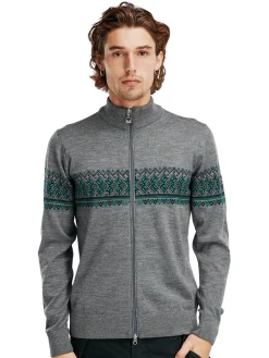 Dale of Norway Ulljakke-Hovden Ulljakke Merino Gra / Lys Gronn