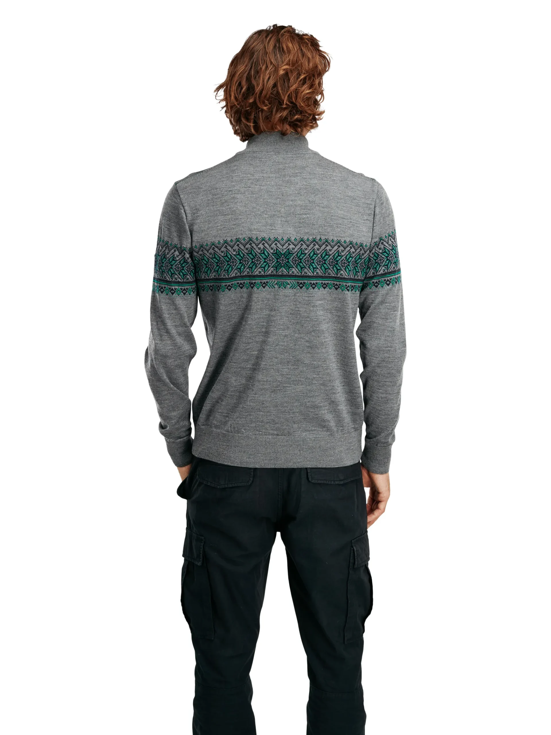 Dale of Norway Ulljakke-Hovden Ulljakke Merino Gra / Lys Gronn