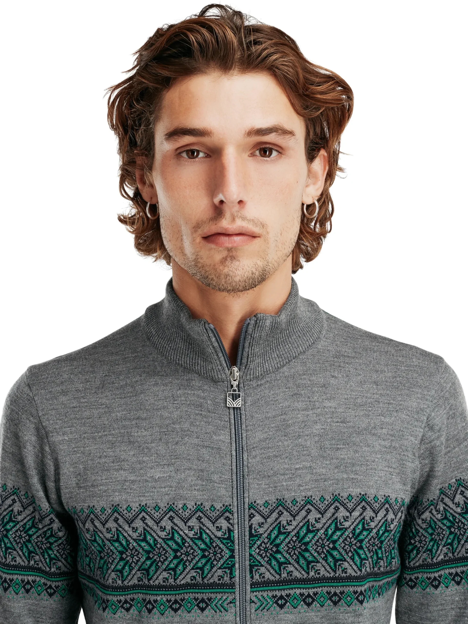 Dale of Norway Ulljakke-Hovden Ulljakke Merino Gra / Lys Gronn