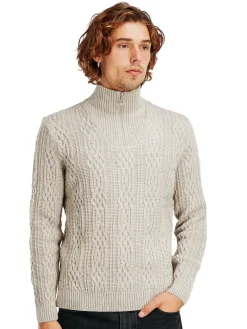 Dale of Norway Half-Zip-Hoven Ullgenser Beige
