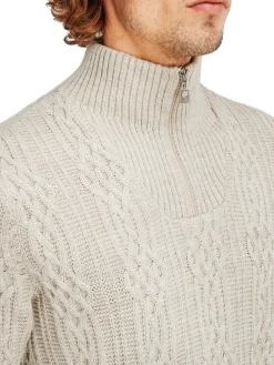 Dale of Norway Half-Zip-Hoven Ullgenser Beige
