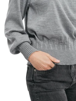 Dale of Norway Høy Hals-Isfrid Merino Ullgenser Dame Gra