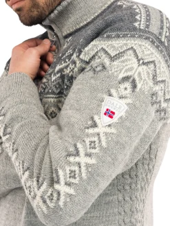 Dale of Norway Half-Zip-Jubileumsgenser 140 Ar Gra
