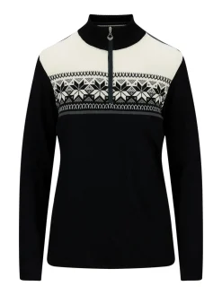Dale of Norway Half-Zip-Liberg Damegenser Sort