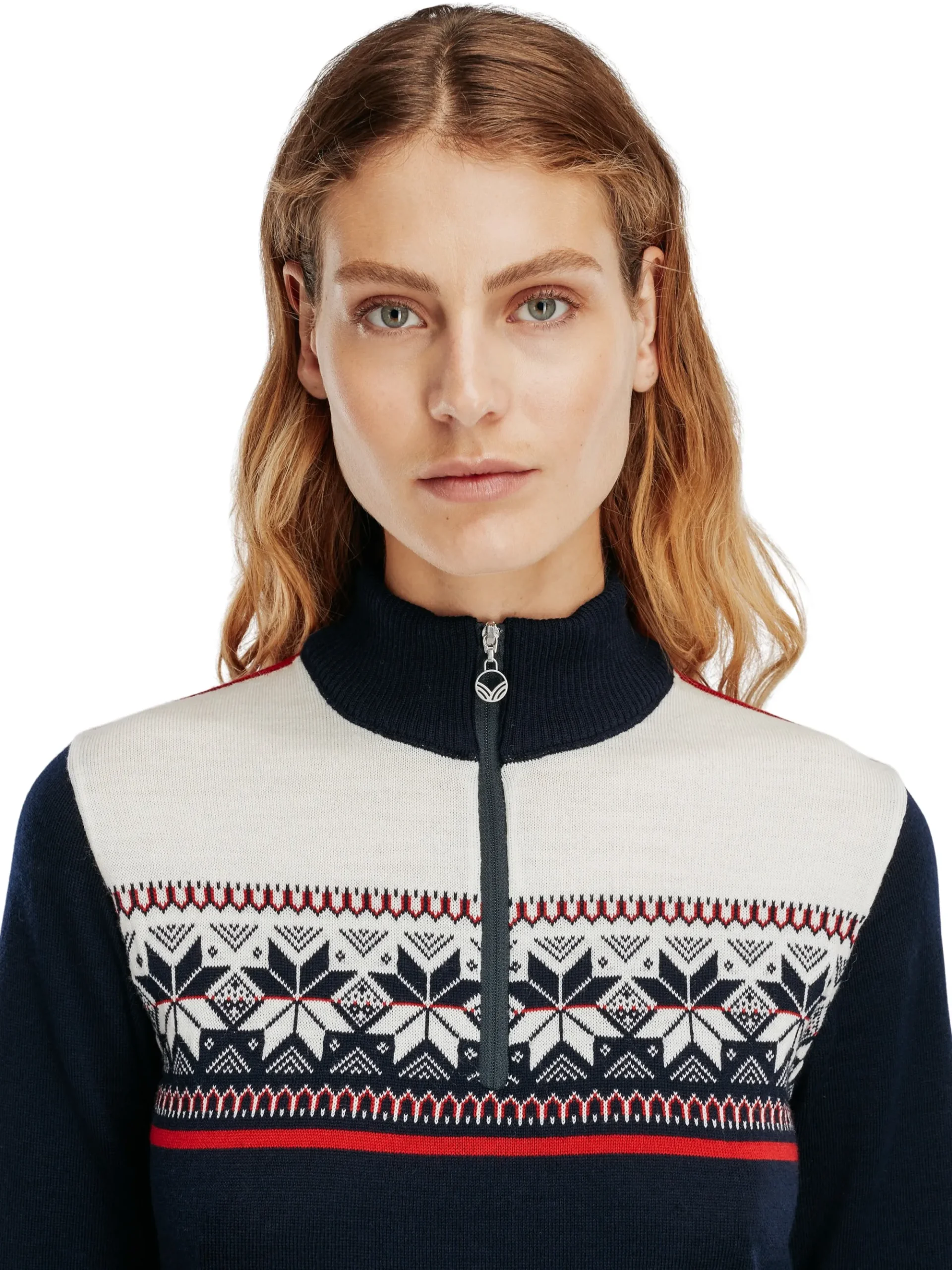 Dale of Norway Half-Zip-Liberg Damegenser Mork Bla
