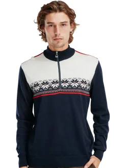 Dale of Norway Half-Zip-Liberg Herregenser Mork Bla