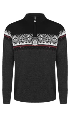 Dale of Norway Half-Zip-Moritz Ullgenser Mork Gra