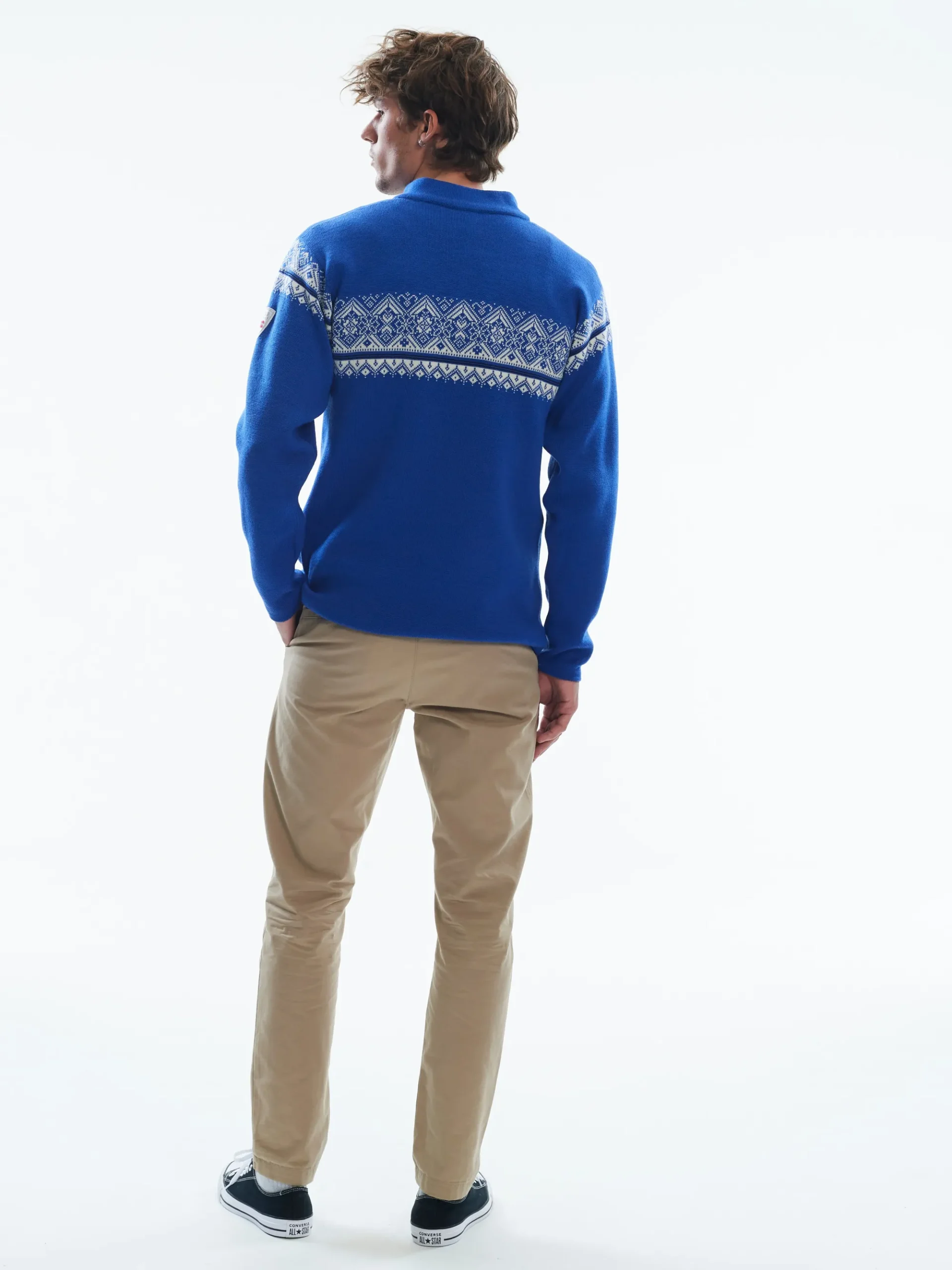 Dale of Norway Half-Zip-Moritz Ullgenser Bla/ Offwhite
