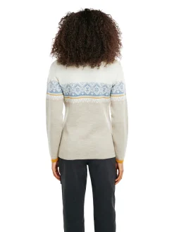 Dale of Norway Half-Zip-Moritz Ullgenser - Merino Sand Lysbla