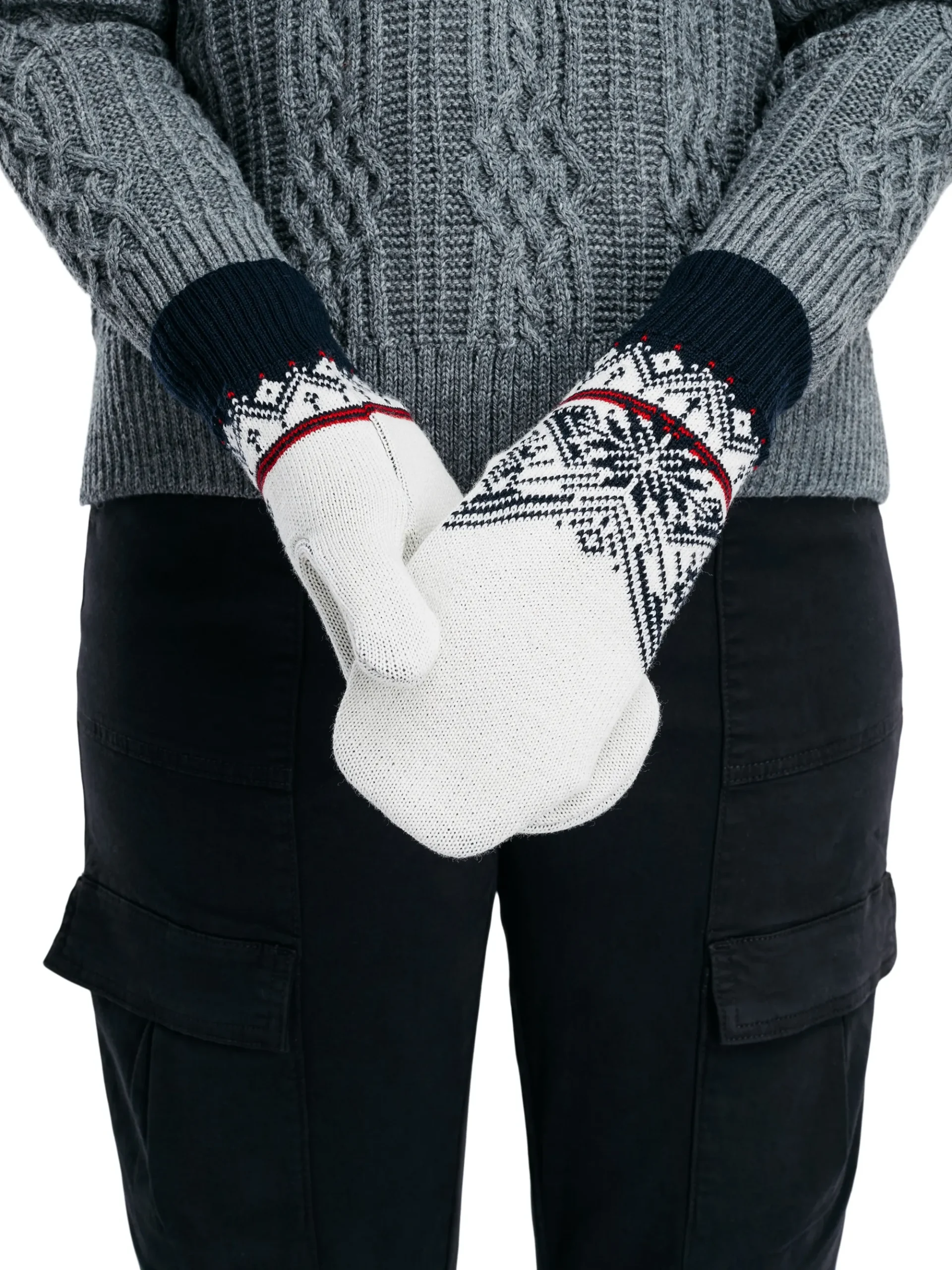 Dale of Norway Ullvotter-Moritz Unisex Merino Ullvotter Hvit