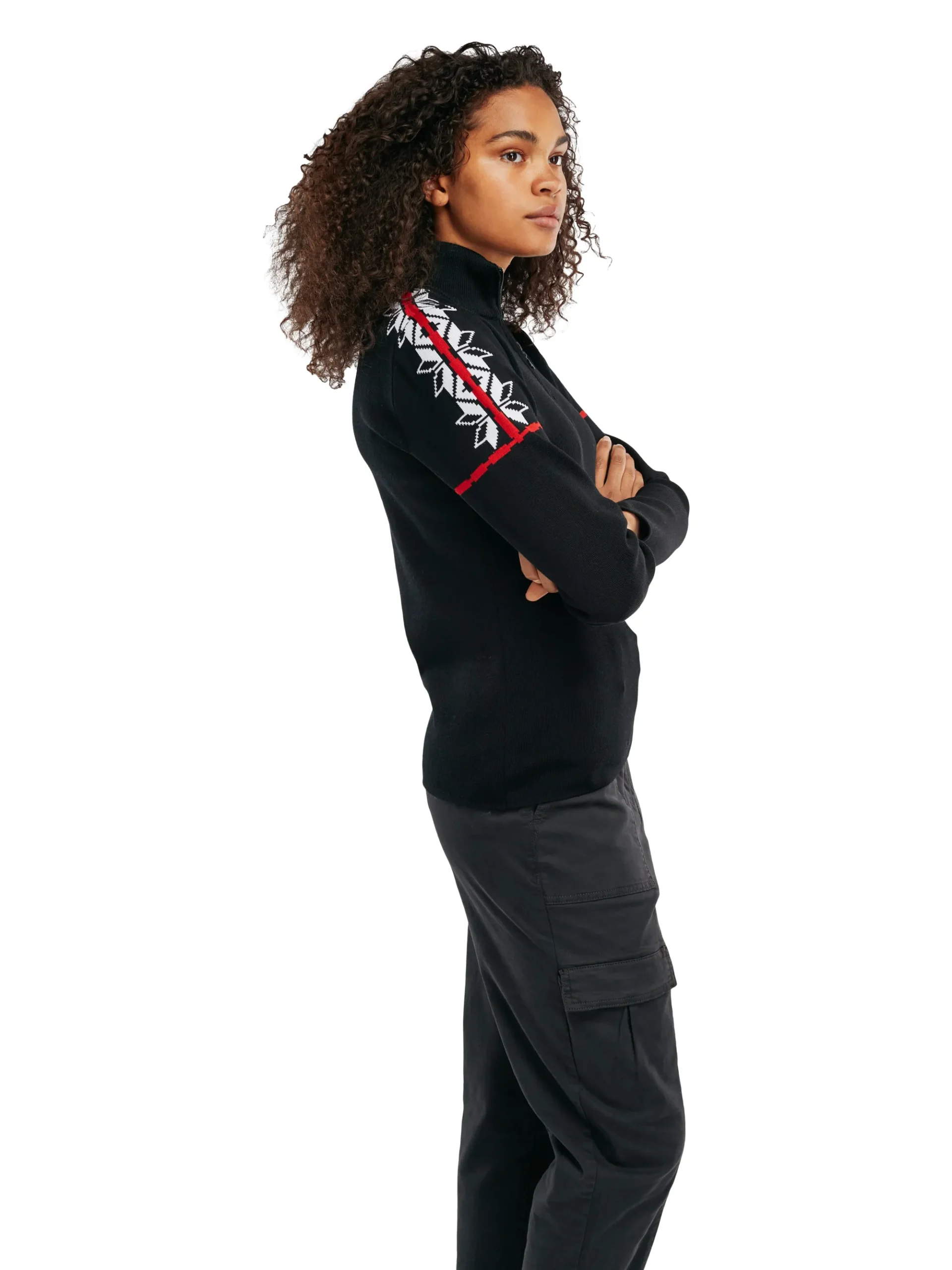 Dale of Norway Half-Zip-Mt. Blatind Ullgenser Dame - Merino Sort