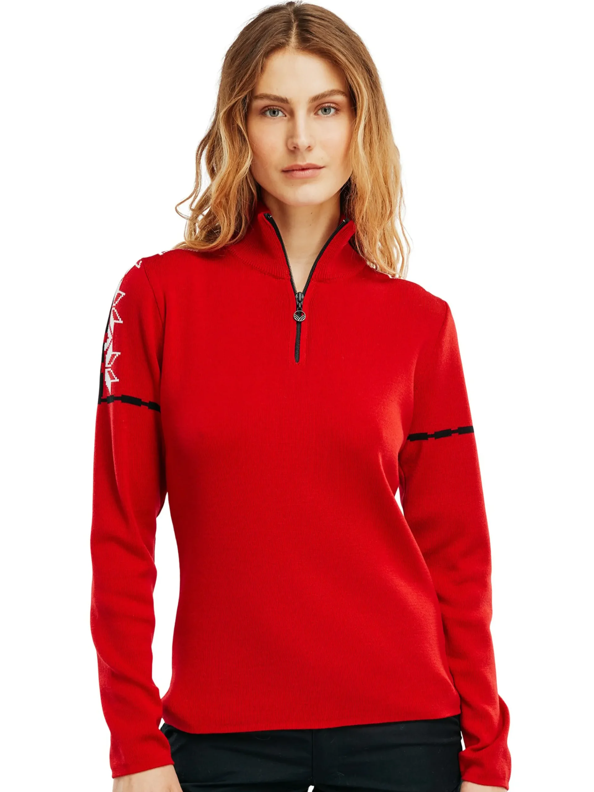 Dale of Norway Half-Zip-Mt. Blatind Ullgenser Dame - Merino Rod